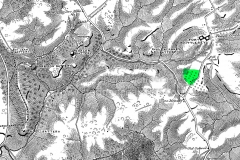 Location of Locke Farm on 19th century survey map