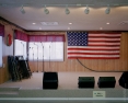 American Flag on Stage